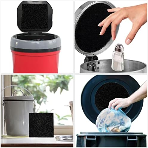 Filtros de carvão de 12pcs de 12pcs para composto de cozinha bin bin redonda filtro de substituição de balde ativado filtros de carbono reabastecer o balde em casa para baldes grátis de odor