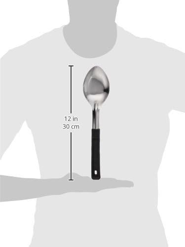 Winco Solid Basting Spoon com gancho de parada e alça de baquelite, 11 polegadas
