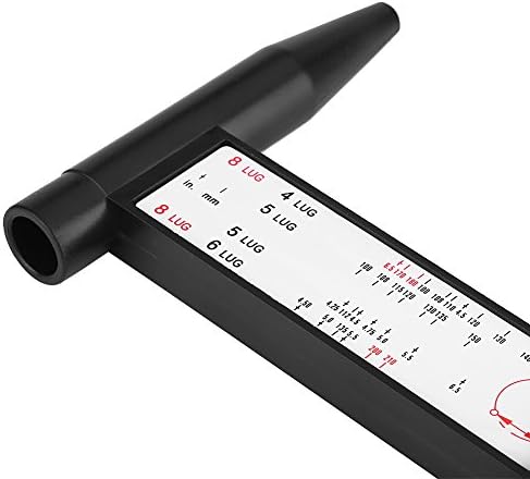 Medidor da roda, medidor de padrão de parafuso da roda, padrão de parafuso da roda do carro Ferramenta de medição de medição PCD