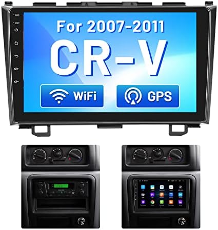 Double Din Android Car Séreo para o Rádio Honda CRV 2007-2011, receptor de áudio do carro com tela de toque de 9 polegadas com