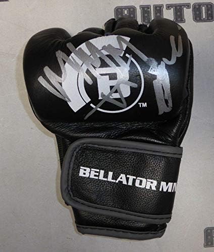 Melvin Manhoef assinou Bellator MMA Glove PSA/DNA CoA K -1 Dream Glory Autograph - luvas autografadas de UFC