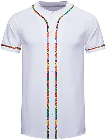 WENKOMG1 SUMPRIMENTO MEMINO DO MENINO Camiseta solta Casual Camisetas leves camisetas de tripulação camisetas de estampa africana