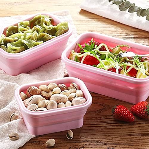 Recipientes de almoço Alive Lunch Silica Gel Fresh Keeping Box for Family, dobrável, pode ser usado como uma caixa Bento