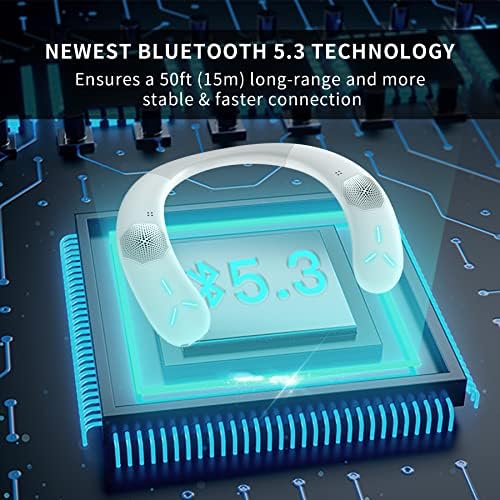 ENUOSUMA PARTELA BLUETOOTH Alto -falante, alto -falante de pescoço Bluetooth sem fio, verdadeiro som 3d stero em torno do