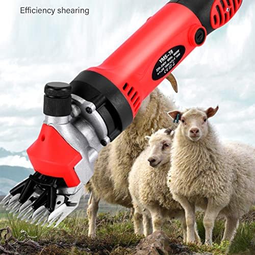 Tesouras de ovelha, grife de ovelha elétrica recarregável de 850W com 6 velocidades, máquina de cisalhamento de gado