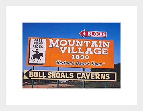 Mountain Village Billboard na Rota 178 em Bull Shoals Arkansas