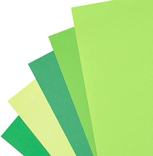 Michaels Greens de penas 8,5 ”; x 11 ”; Papel cartolina por RECOLLEÇÕES®, 50 folhas