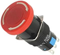 Interruptores Aexit SPDT 3POLE CURPOS RED CABEÇA PUSHOT BOTHTILGUNS Pushbutton Switches AC220V/250V 5A
