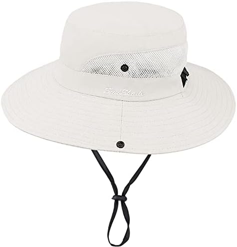 Womens Beach Sun Hat Hat Mesh High Ponytail Hole Brim Brim Protection Balde Capéu de Capt