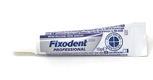 Creme de adesivo de prótese profissional de prótese corrigida 10g, tamanho da viagem