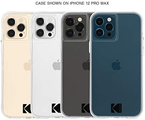 Case -Mate - Folio de carteira de couro resistente - Case para iPhone 12 Pro Max - detém 4 cartões + dinheiro - 6,7 polegadas - preto