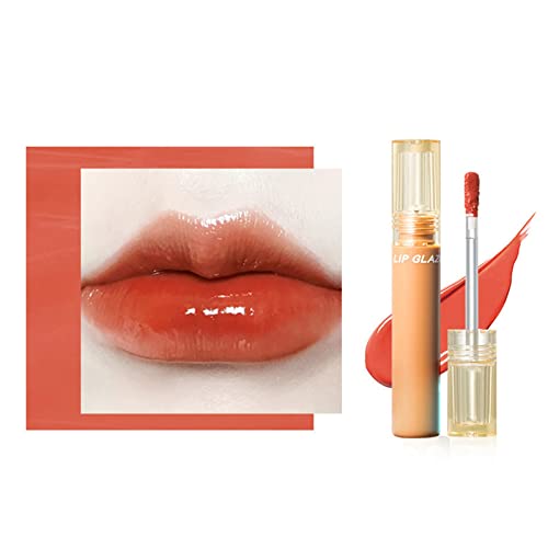 Batom de brilho labial brilhante e não desbotamento e não bastão espelhar água de batom brilhante Lipstick durading Lip Lip Gloss é adequado para uso de maquiagem coreana a longo prazo