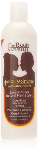 O hidratante de óleo de cabelo premium das raízes Naturelle e condicionador de licença com manteiga de karité, óleo de coco e óleo