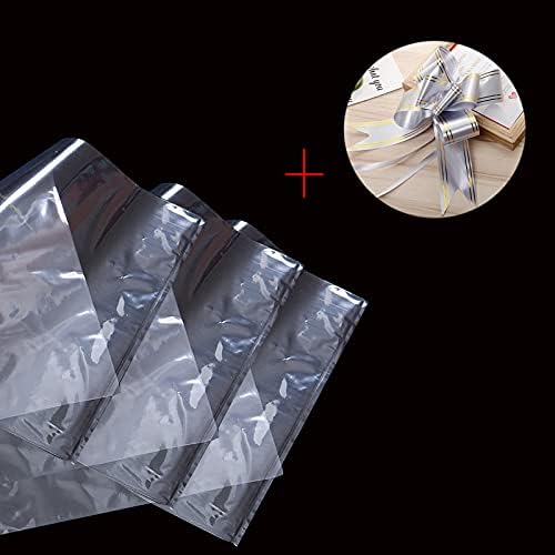 Sacos de embrulho de encolhimento, sacos de plástico encolhidos de encolhimento de pvc transparente para bricolage para bricolage,