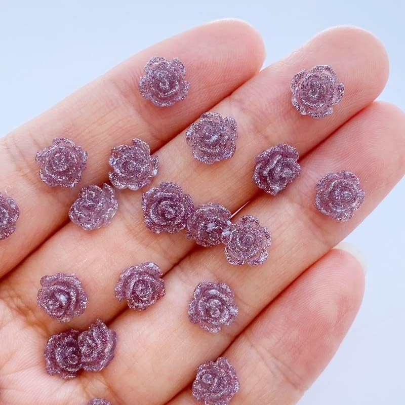 50pcs fofos mini 7mm de flor brilhante shingons shinestones jóias glitter unha artes manicure manicure decorações de arte -