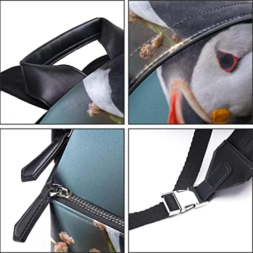 Tbouobt Leation Travel Mackpack Laptop Laptop Casual Mochila Para Mulheres Homens, Animal Puffin