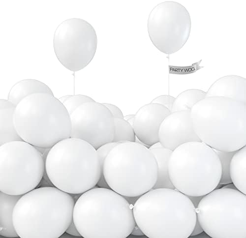 Balões brancos do Partywoo 50 PCs e Crepe Paper Streamers 6 Rolls