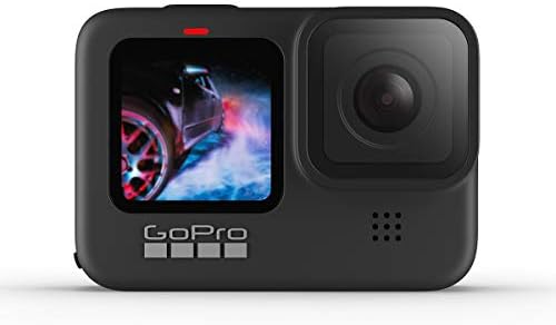 Luibor GoPro Hero9 Black, Sport impermeável e câmera de ação, vídeo de 5k/4k, pacote de energia com carregador duplo, 3 bateria extra, cartão microSD de 128 GB, kit de limpeza