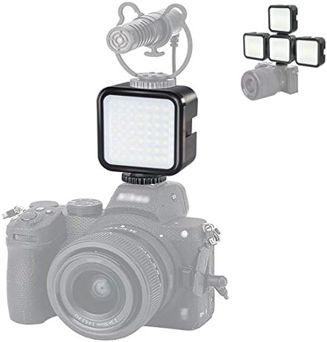 Luz de vídeo LED com 3 sapatos frios, Puluz na câmera Luz de vídeo LED 49 3W Video Video Video Splicing Light com 1/4 de thread para Canon para Nikon para a Sony e outras câmeras DSLR