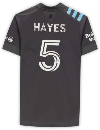 Jacori Hayes Minnesota United FC Autografou a Jersey Grey Used 5 da temporada de 2020 MLS - camisas de futebol autografadas