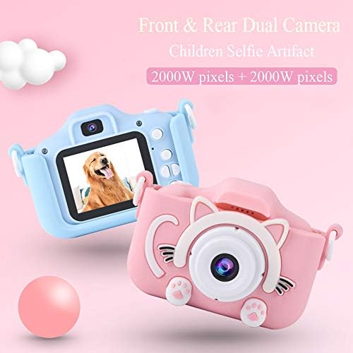 Câmera de câmera infantil Câmera infantil Presentes de aniversário de 2000mp 2 polegadas Câmeras digitais Câmera eletrônica recarregável