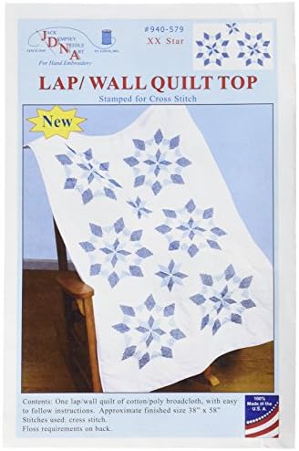 Jack Dempsey agulha art xx Star Lap Quilt, 40 x 60, 1