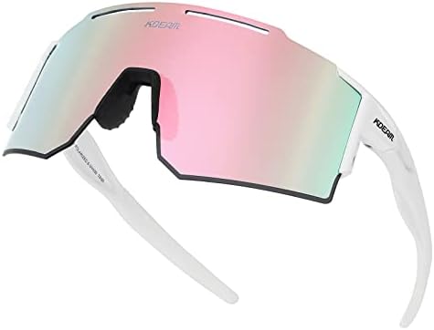 Óculos de sol polarizados polarizados para mulheres e homens, UV400 Goggles à prova de vento Goggles Golfe Baseball Driving