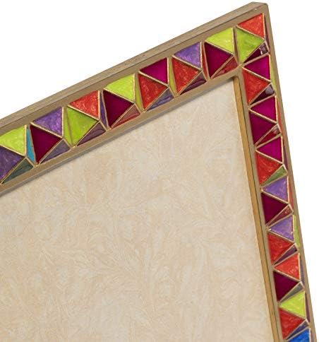Jay Strongwater Vertex - pirâmide 8 x 10 quadro - arco -íris