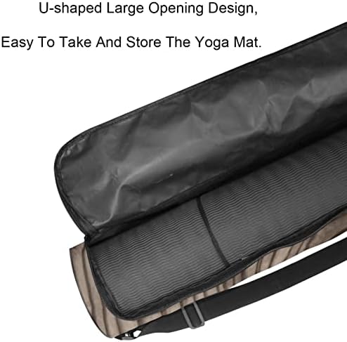 Laiyuhua Yoga Mat Bag, bolsa de ginástica de ioga com zíperes duplos para mulheres e homens - zíperes lisos, abertura grande