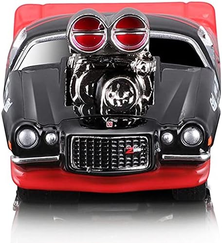 1971 Chevy Camaro Red and Black 1/64 Diecast Model Car por Muscle Machines 15554