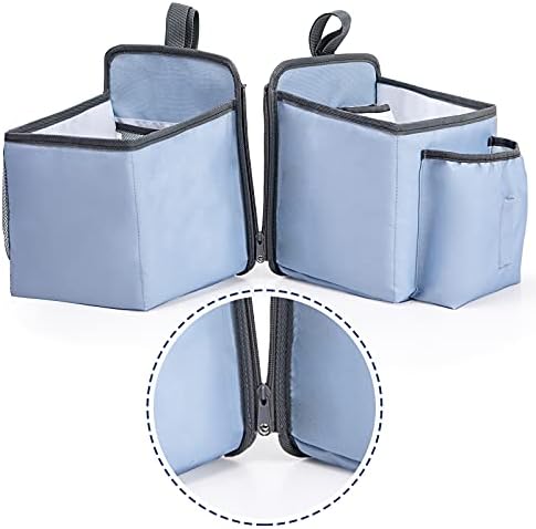 Organizador de fraldas de fraldas pendurado, armazenamento de bolsas de fraldas para bebês para bebês- fraldas de bebê empilhador para berço, d02 azul