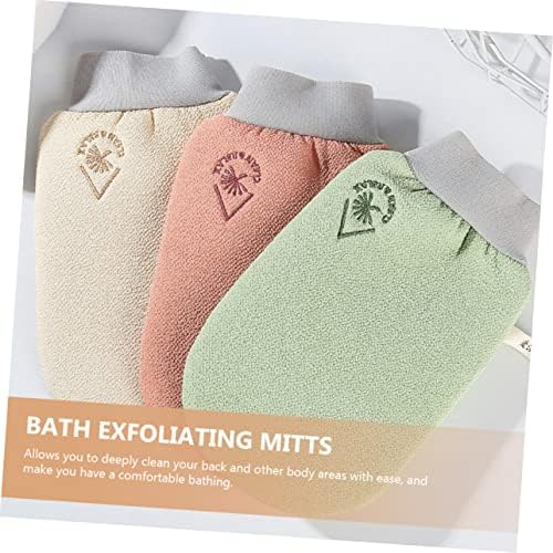 Doitool 2pcs Luvas de banho de dupla face Muffs de mão para homens Livnes de luvas infantil Matit Bathing Tools