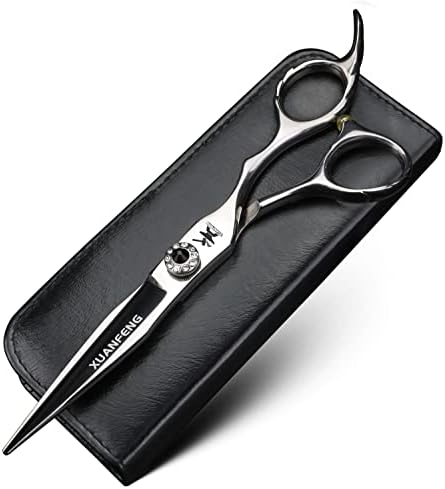 Xuanfeng 9cr18 Aço de alta tesoura Hair Scissors de 6 polegadas Cardimeiro embutido Corte de tesoura Rainning Scissors