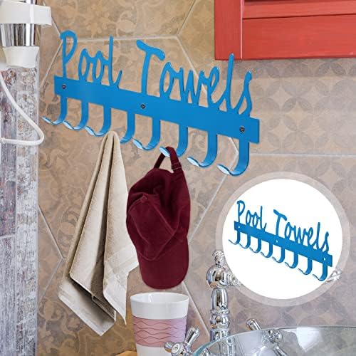 Sosoport 3pcs piscina toalha rack de toalha ao ar livre gancho de toalha de toalha