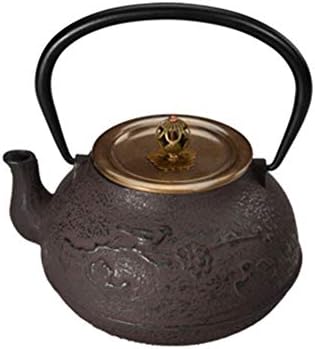 Chaleira de chá de ferro bule de chá japonês cozido bule de ferro, armazenamento forte de calor, qualidade da água amolecida,