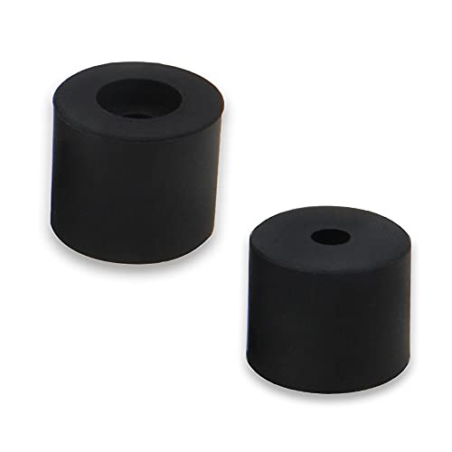 Zeberoxyz 4pcs preto 16mm 16 mm de altura coluna de silicone de canteiro de peças de montagem sólida, tampões de silicone resistente