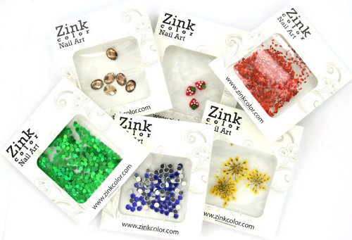 Zink coloril uil art spangles diamante 3d prata 100pc.