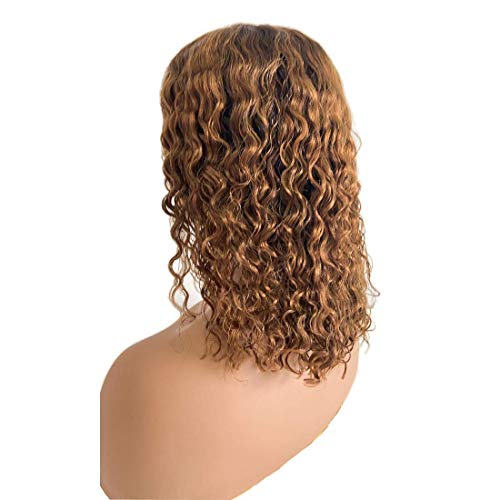 Ombre marrom marrom cachear brasileiro Remy Human Hair Wigs HD HD transparente 13 × 4 Frente de renda 4/30 Peruca colorida Pré -toupeira