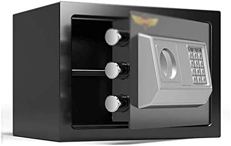 WJCCY Electronic Digital Safe Deposit Box, estrutura de aço sólido escondido na trava do parafuso de trava, design de âncora de parede para escritório em casa