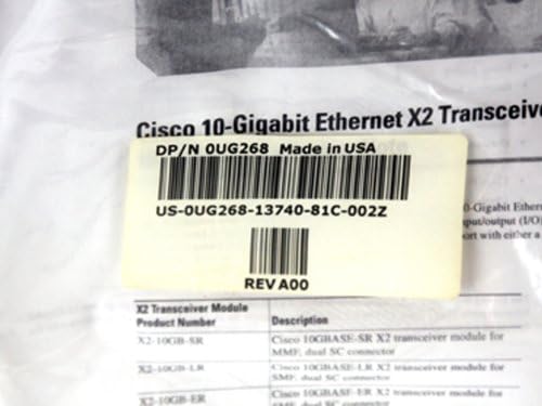 NOVO Cisco 10-GB Ethernet X2 Transceptor X2-10GB-CX4 X2 CX4 10-2105-03