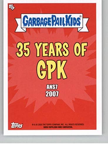 2020 Topps Garbage Bail Kids 35th Anniversary Series 277B Annie- me Cartão de negociação
