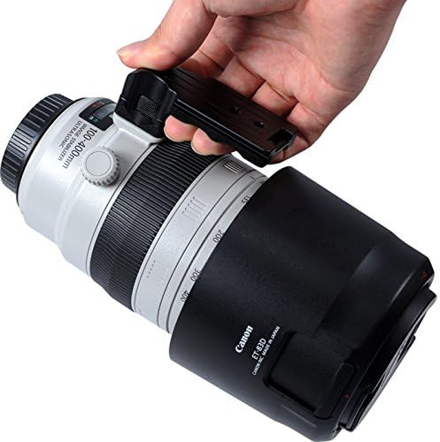 Base do anel de montagem do tripé de colarinho de lente para Canon EF 100-400mm f/4.5-5.6l IS II Usm Bottom Is Câmera de liberação rápida compatível com a cabeça da bola da interface padrão Arca-Swiss