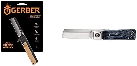 Gear Gerber 31-003731 Faca dobrável de bolso do quadrante, com clipe de bolso, engrenagem EDC, lâmina de 2,7 polegadas,