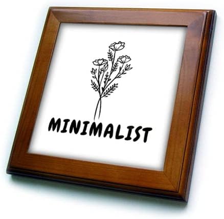 3drose Mahwish - Citação - Imagem do minimalista da citação - ladrilhos emoldurados