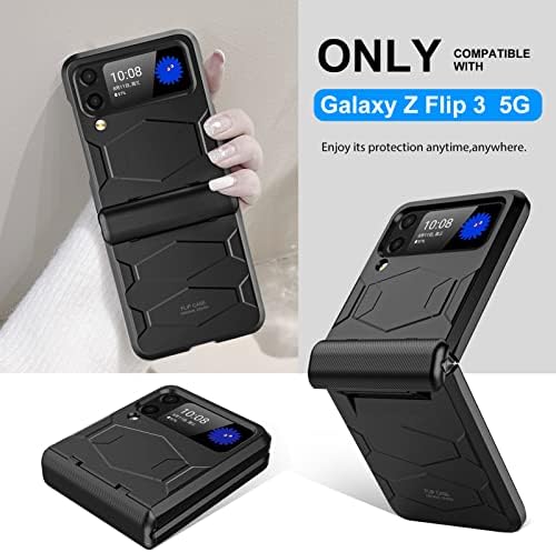 Lechivée para Samsung Galaxy Z Flip 3 5G Caixa, Slim Durável Galaxy Z Flip 3 Caixa de telefone Anti-Drop Resistente a PC