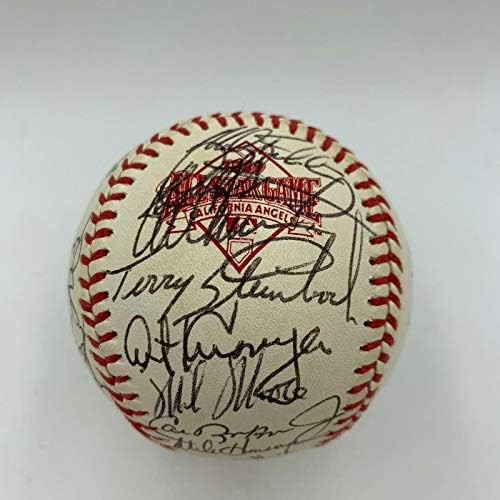 1989 All Star Game assinado Baseball Kirby Puckett Cal Ripken Nolan Ryan JSA CoA - Bolalls autografados