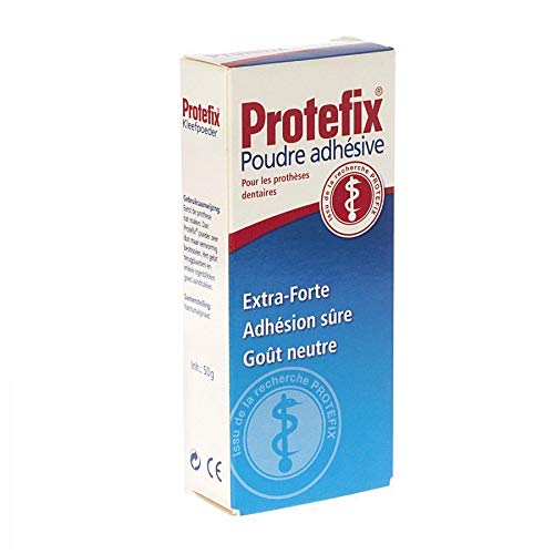 Protefix adesivo pó 20gr Fixação extra forte para dentaduras por protefix