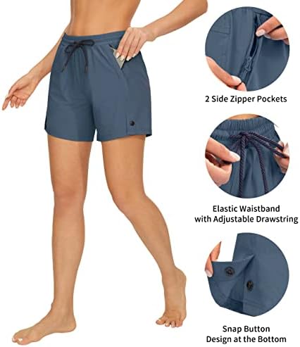 Afitne Women's 4 Shorts de caminhada rápida seca short de shorts ao ar livre de viagem shorts atléticos de golfe com bolsos resistentes à água