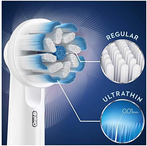 Cabeça de dentes elétrica sensível a oral-B com tecnologia de limpeza e cuidados, cerdas macias para remoção de placa suave, pacote