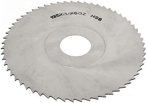 X-Dree 125mm x 0,8 mm x 27 mm 60 60 dentes Circular moinho de moagem de moinho de corte Ferramenta de mão cortadora (125 mm x 0,8